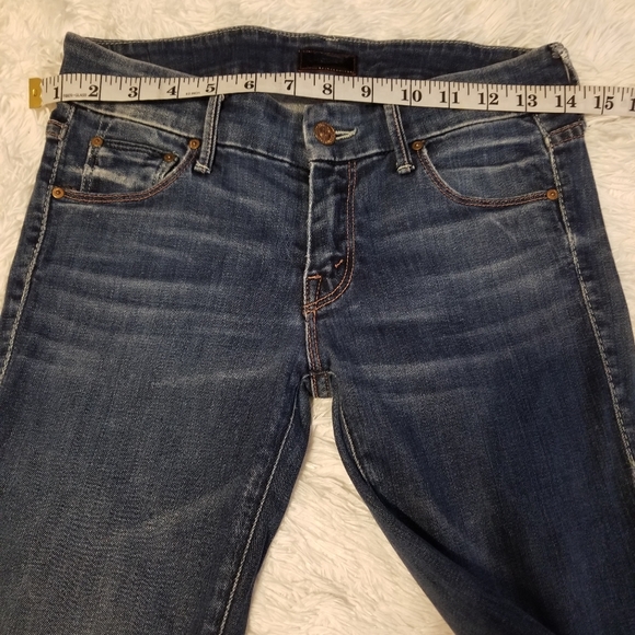 Mother The Looker Jeans Moontide 24 Blue Denim Medium Wash Mid Rise - Picture 7 of 15